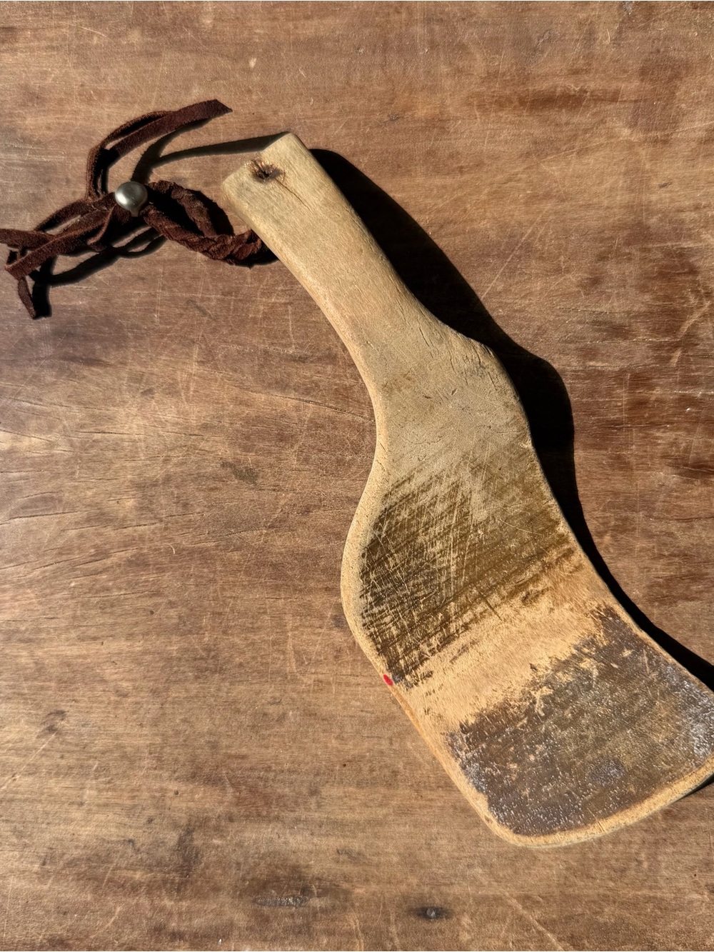 Primitive butter paddle